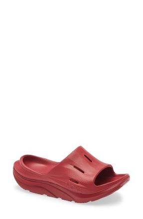 Hoka One One Ora Recovery Slide 3 Sandal in Pepper /Pepper at Nordstrom, Size 10 Womens
