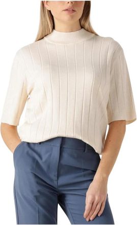 Bruuns Bazaar Elegante Gebreide Top voor Vrouwen - Dames - Coltruien - Beige - XL - Truien & Vesten