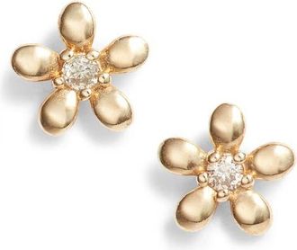 Set & Stones Moscow Diamond Stud Earrings in Gold at Nordstrom