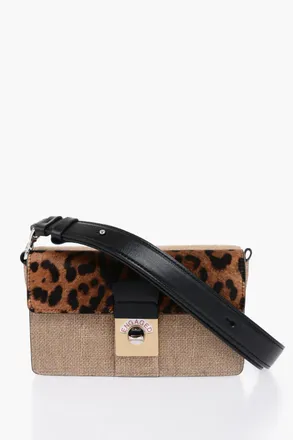 Maison Margiela Two-Tone Crossbody Bag With Animalier Detail Maison Margiela