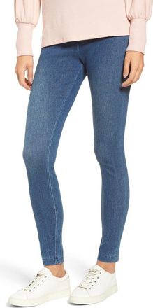 Lyssé ntials High Waist Denim Leggings in Mid Wash at Nordstrom, Size X-Large