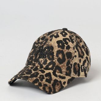 New Era Cappello 9Twenty NY Yankees in cotone animalier con logo ricamato