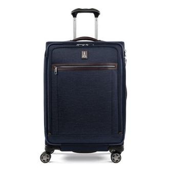 Travelpro Platinum Elite Softside Expandable Medium 25-Inch Checked Luggage in True Navy Blue at Nordstrom