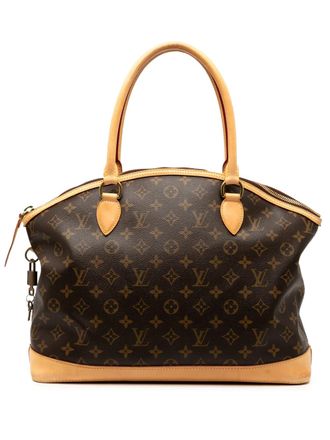 Louis Vuitton Borsa a mano Lockit Horizontal con monogramma 2006 - Marrone