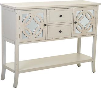 Wanderlust Deco Wanderlust Deco - Aparador De Madera Blanco 121x37x91