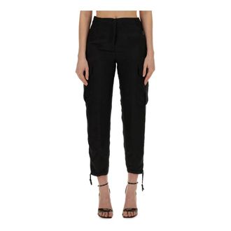 Aspesi Cropped Trousers, female, Black, Size: M Pantalone Mod.0169