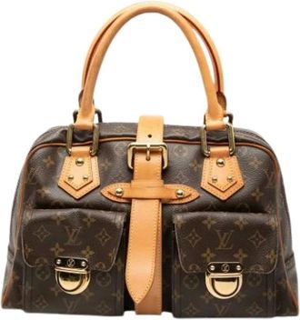 Louis Vuitton Pre-owned Handbags, female, Brown, Size: ONE SIZE Pre-owned Manhattan GM Handbag