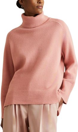 Reiss Eliza Wool & Cashmere-Blend Roll Neck Jumper