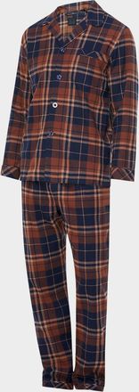 Majestic International Men & apos;s Flannel Long Pajama Set