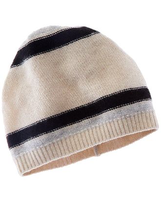 Portolano Striped Cashmere Beanie