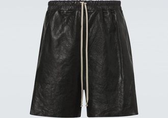 Rick Owens Leather Bermuda shorts