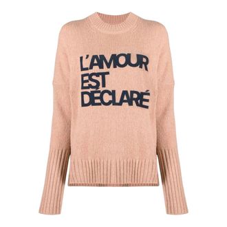 Zadig&Voltaire Jersey con eslogan - Knitwear - Mujer - Rosa - S