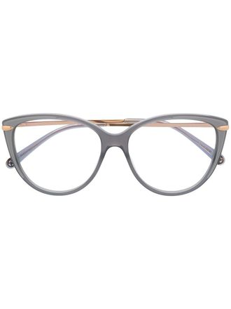 POMELLATO PM0089O round-frame glasses - women - Metal (Other)/Acetate - 40 - Grey