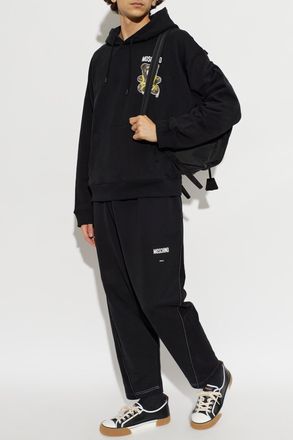 Moschino Hoodie, Mens, Black