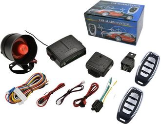 Trade Shop Trade Shop - Kit De Alarma Antirrobo Universal Coche Suv Furgoneta Camper Caravana 2 Mandos A Distancia