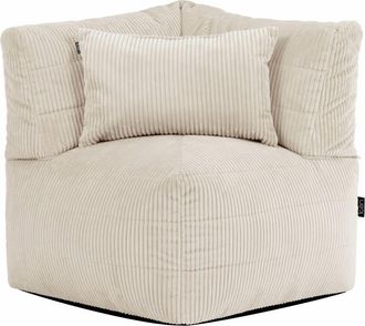 Icon Brand Puf sill&oacute;n de esquina modular en pana beige