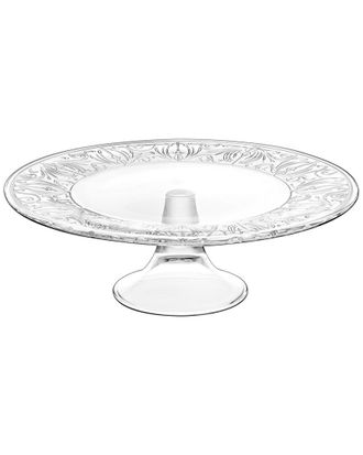 Barski European Lead-Free Crystalline Footed Cake Plate