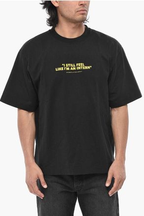 Off-white Cotton T-Shirt INTERN SKATE With Print size Xxs