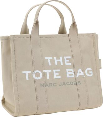 Marc Jacobs Womens The Medium Tote Handbag Beige Cotton Handbags Hand Bags