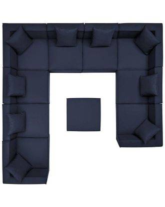 ModWay Saybrook Outdoor Patio Upholstered 10-Piece Sectional Sofa