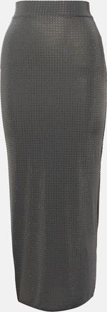 Alex Perry Embellished jersey midi skirt