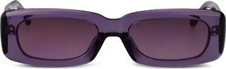 The Attico Occhiali da sole rettangolari Marfa - Viola
