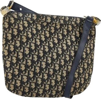 Dior Pre-owned Cross Body Bags, female, Multicolor, Size: ONE SIZE Pre-owned Vintage Trotter Canvas Shoulder Bag