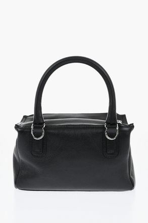 Givenchy Borsa a Spalla PANDORA In Pelle Martellata con Logo Effetto Argentato Givenchy