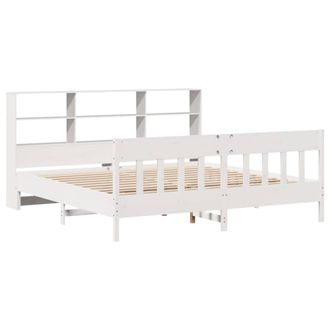 Berkfield Home Beautiful Bed Frame without Mattress White 180x200 cm Super King
