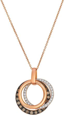 Le Vian Chocolate Diamonds 14K Rose Gold 0.71 Ct. Tw. Diamond Pendant Necklace
