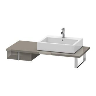 Duravit Duravit Vero Armario Bajo Para Consola, 6567, 1 Caj&oacute;n, 400 Mm, Color (frente/cuerpo): Laca De Color Gris Franela De Alto Brillo - Ve656708989