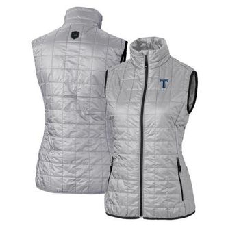 Cutter & Buck Womens Cutter & Buck Gray Tulsa Drillers Rainier PrimaLoft Eco Insulated Full-Zip Puffer Vest at Nordstrom, Size X-Small