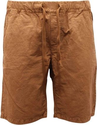 Original Vintage Italiaanse Loft Bermuda Shorts - Heren - Korte Broeken - Bruin - M - Korte Broeken