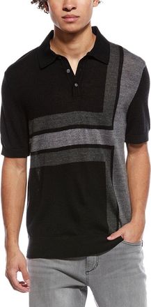 Ted Baker Intarsia Wool-Blend Sweater Polo Shirt