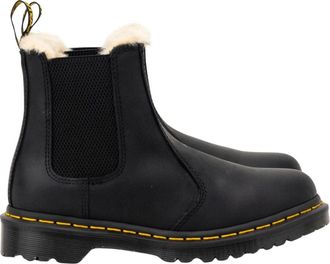 Dr. Martens Leonore Chelsea Boot - Dames - Winterlaarzen - Zwart - 36 EU - Leer - Schoenen