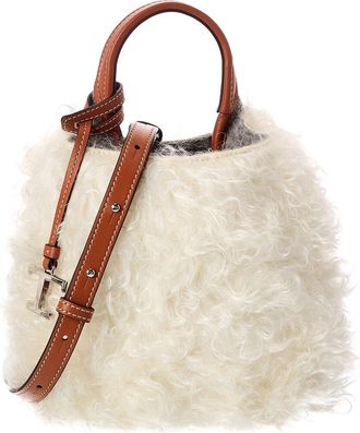 Roger Vivier Leather-Trim Crossbody