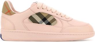 Burberry Pink Lace Up Sneakers