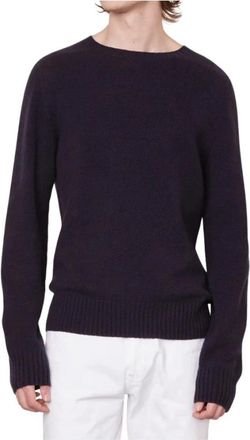 Officine G&eacute;n&eacute;rale Ronde Hals Jersey Trui - Heren - Ronde hals truien - Blauw - S - Truien & Vesten