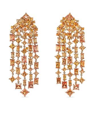 Anabela Chan Orecchini in oro 18kt con zaffiri - Arancione