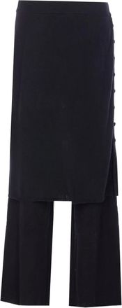 Lisa Yang Payton double-layered trousers - Black