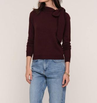 Heartloom Lissa Sweater In Aubergine
