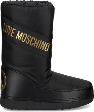Love Moschino logo-print snow boots - women - Fabric/Synthetic Rubber/Fabric - 37-38 - Black