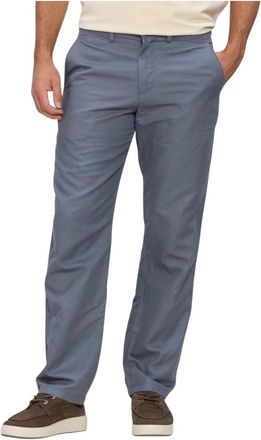 Selected Slh 196 Straight Miles Linnenmix Broek - Heren - Straight fit broeken - Grijs - W32 L34 - Linnen - Broeken