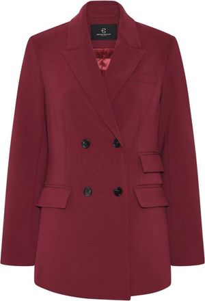 Bruuns Bazaar Brassica BB Linda Blazer - Dames - Blazers - Rood - S - Leer - Jassen