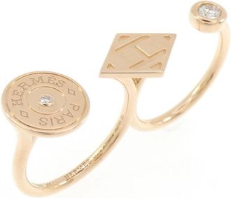 Herm&egrave;s Pink Gold Pink Gold (18K) Band Ring (Pre-Owned)