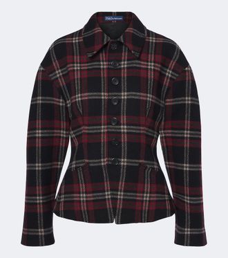 Polo Ralph Lauren Chaqueta de tweed en mezcla de lana a cuadros