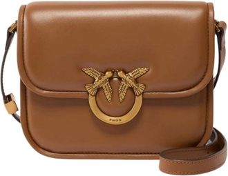 Pinko Pinko, Tassen, Dames, Bruin, ONE Size, Katoen, Love Bag Box