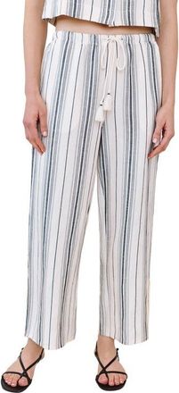 Bella Dahl Stripe Tassel Cord Drawstring Pants in Boardwalk Stripe at Nordstrom, Size X-Small