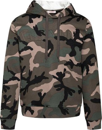 Valentino Valentino Camouflage Pattern Hoodie Sweatshirt