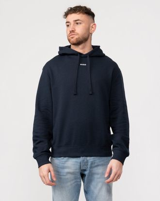 HUGO BOSS Hugo Dapo Mens Hoodie - Dark Blue material_cotton - Size Medium